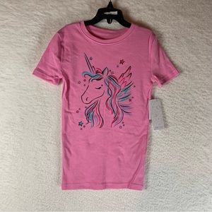 PLANET SLEEP GIRLS Size 8 Unicorn Pink PJ‎  TOP NWT 5994